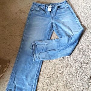 American Eagle baggy dad wide leg jean